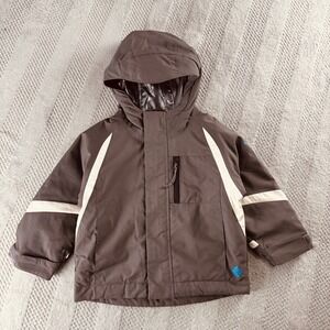 Columbia - Size 2T Toddler Omni-Heat Titanium Brown Winter Jacket Coat